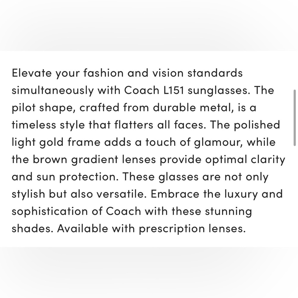 COACH Pilot gradient sunglasses - Picture 10 of 11